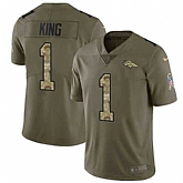 Nike Broncos 1 Marquette King Olive Camo Salute To Service Limited Jersey Dzhi,baseball caps,new era cap wholesale,wholesale hats